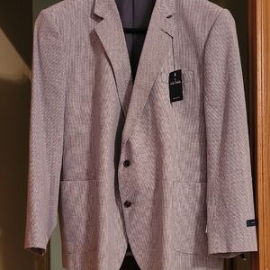Stafford Textured Gray Blazer